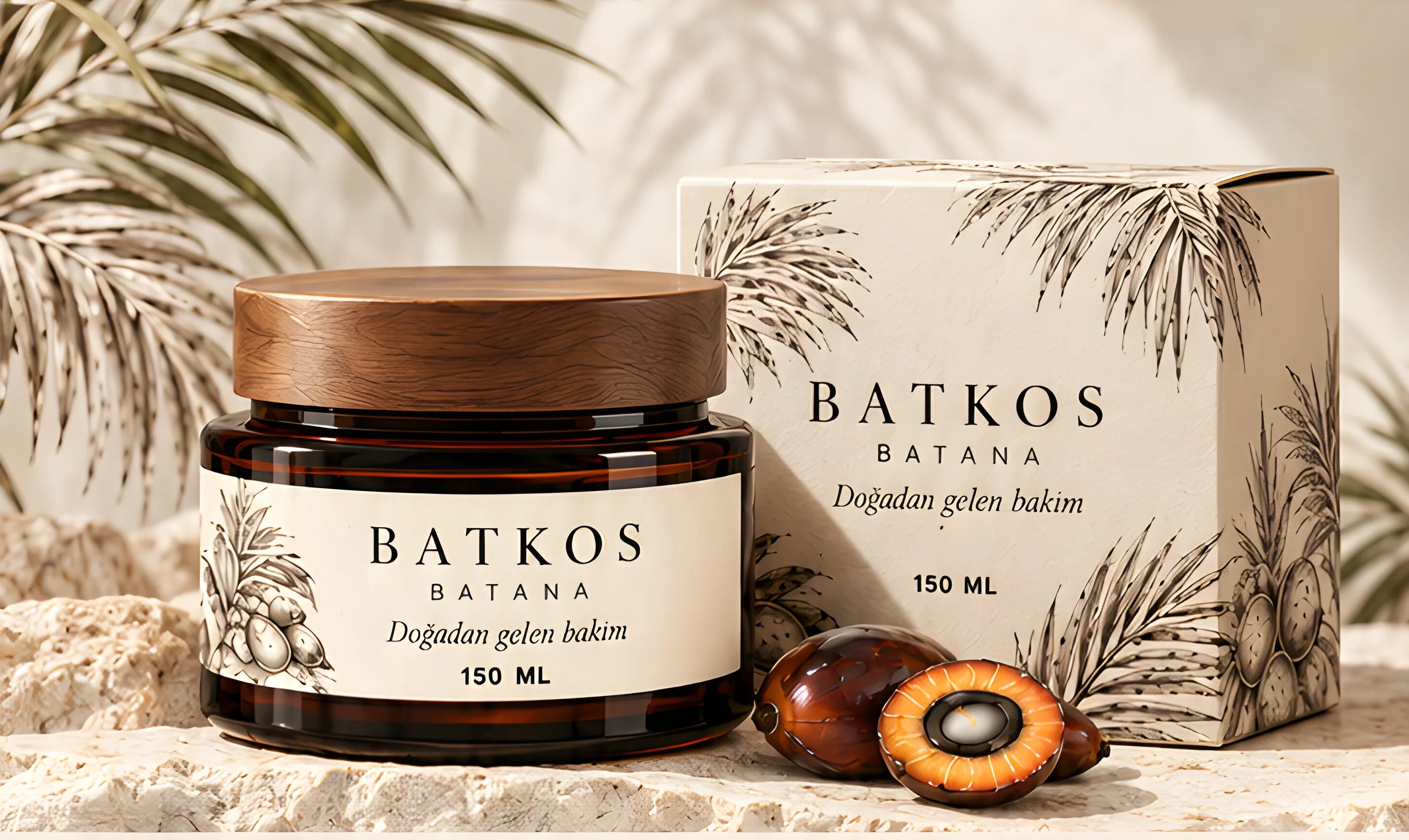 Batkos Batana kavanozu, kutusu ve batana meyveleri